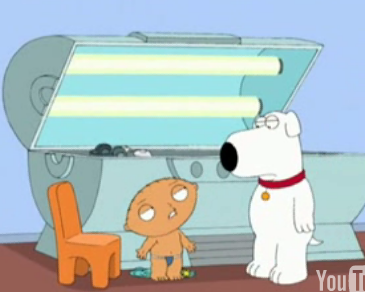 Family Guy's Stewie: Tanorexic?